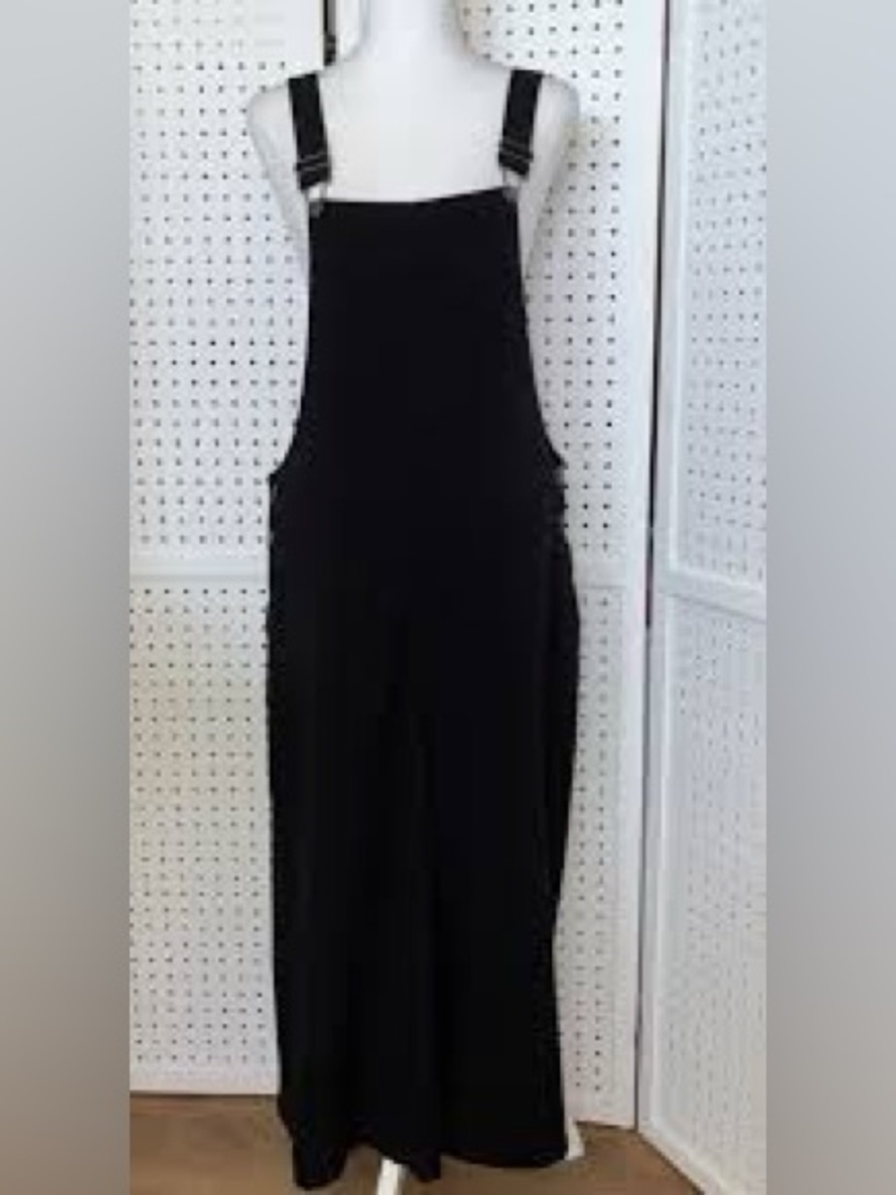 Xhilaration Black Wide-Leg Overalls Jumpsuit - Picture 4 of 5